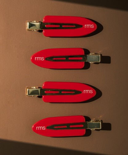 RMS Creaseless Red Hair Clips